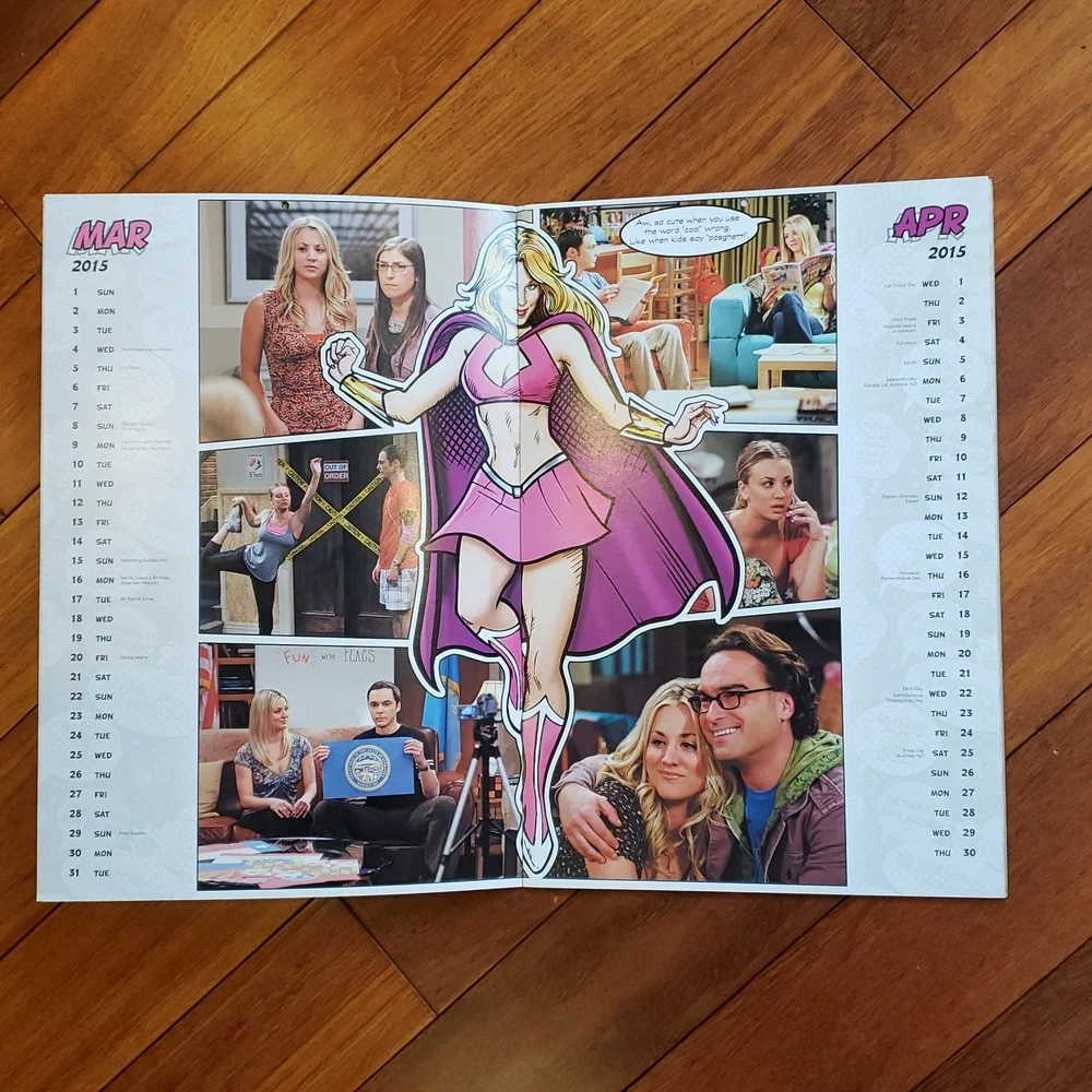 Big Bang Theory 2015 Calendar  16 month  Bazinga